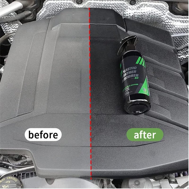 comfrt Shinex Leather Plastic Restorer, Plastic Leather Restorer, Plastics Cleaner Restorer, Plastic Parts Refurbish Agent Car Exterior Restorer, Car Plastic Renovator Liquid Restorer Spray (1pcs) - Image 5