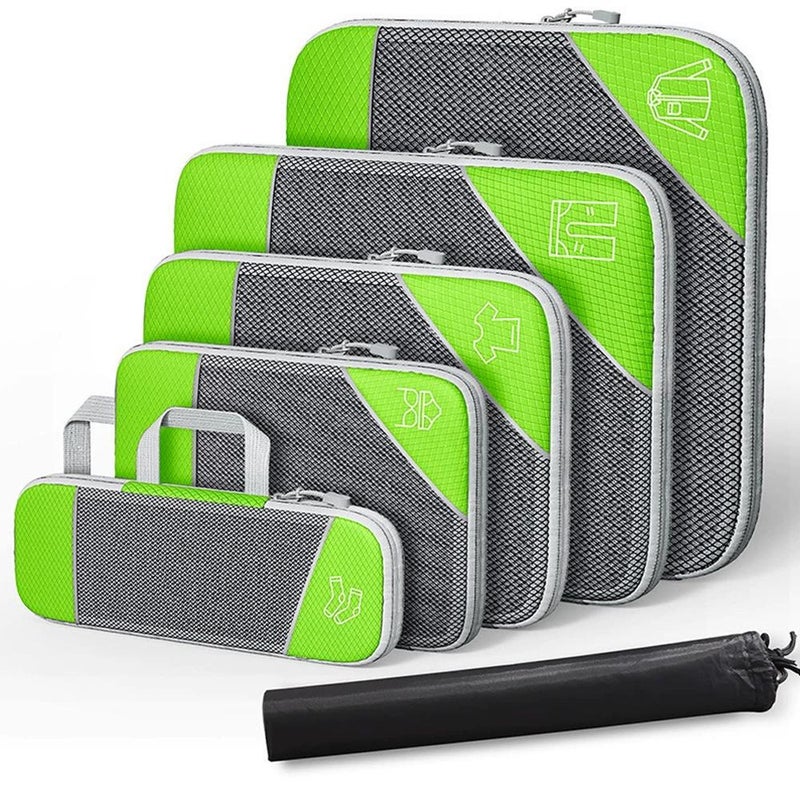 2025 New Travel Storage Bag Set, Luggage Organizer, Portable Mesh Handbag, Divider Bag Wholesale - Image 1