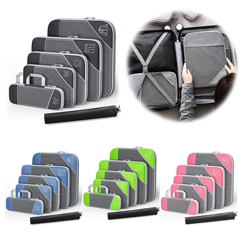 2025 New Travel Storage Bag Set, Luggage Organizer, Portable Mesh Handbag, Divider Bag Wholesale - Image 2
