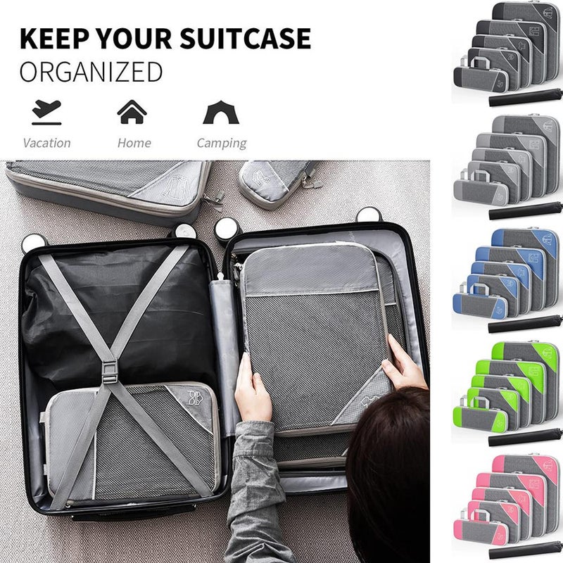 2025 New Travel Storage Bag Set, Luggage Organizer, Portable Mesh Handbag, Divider Bag Wholesale - Image 3