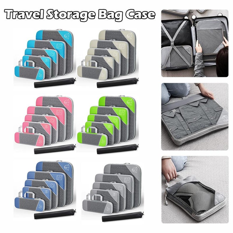 2025 New Travel Storage Bag Set, Luggage Organizer, Portable Mesh Handbag, Divider Bag Wholesale - Image 4