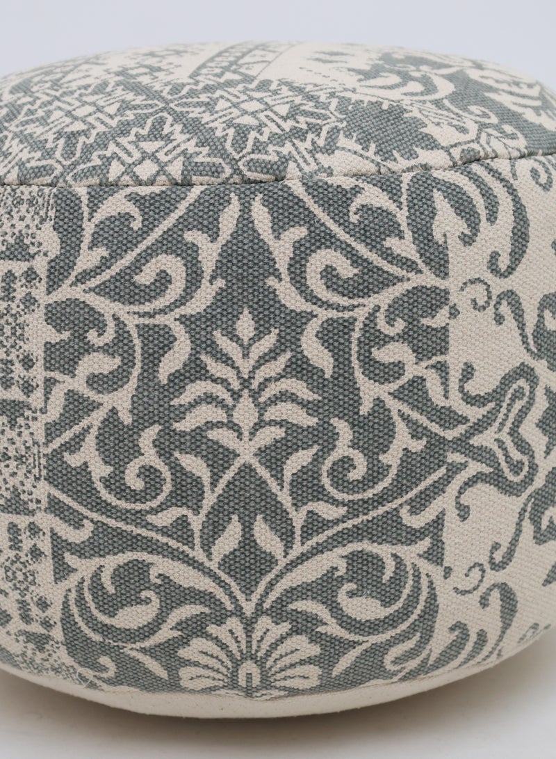 Ramsha Grey Color Home Decor Pouf – PF-189 (50x50x30)  - Image 2