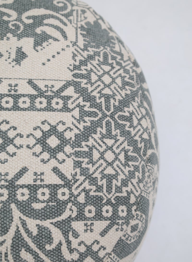 Ramsha Grey Color Home Decor Pouf – PF-189 (50x50x30)  - Image 3