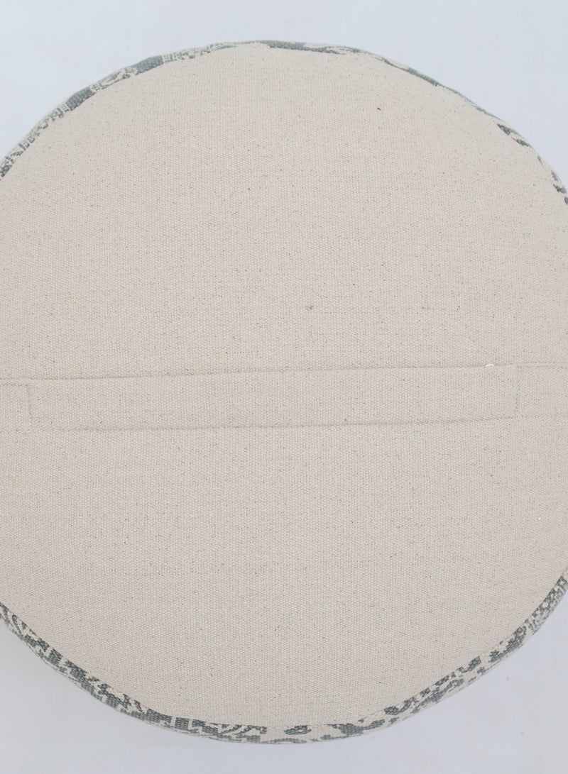 Ramsha Grey Color Home Decor Pouf – PF-189 (50x50x30)  - Image 4