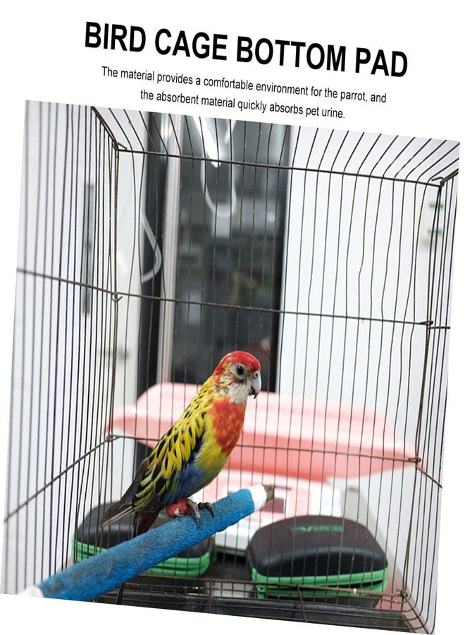 BESPORTBLE 100pcs Bird Cage Liners Disposable Parrot Paper Cushion Mats Absorbent Safe and Breathable Bottom Pads for Bird Cage Cleaning and Maintenance - Image 2