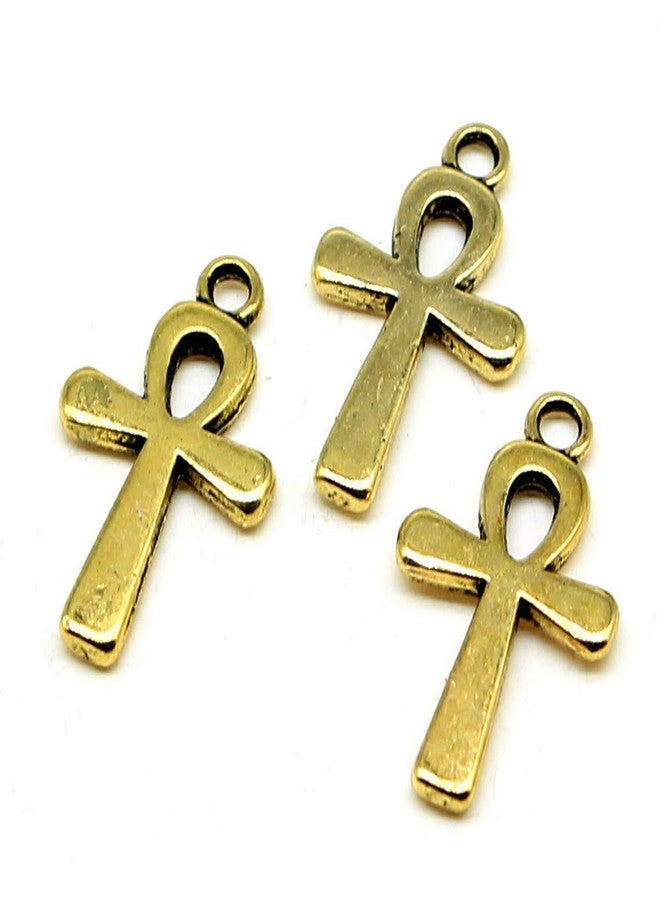 MauSong 40pcs Antique Bronze Cross 0.51x0.87 inch (13x22mm) Alloy Jewelry DIY Accessories Cross Pendant for DIY Jewelry Making Bracelet Necklace - Image 3