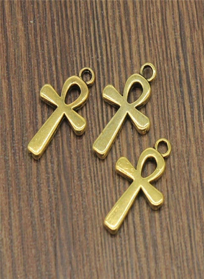 MauSong 40pcs Antique Bronze Cross 0.51x0.87 inch (13x22mm) Alloy Jewelry DIY Accessories Cross Pendant for DIY Jewelry Making Bracelet Necklace - Image 2