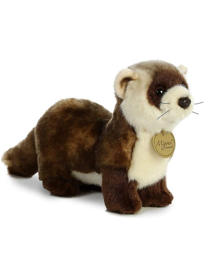 Aurora® Realistic Miyoni® Black Footed Ferret Stuffed Animal - Lifelike Detail - Cherished Companionship - Brown 10.5 Inches - Image 1