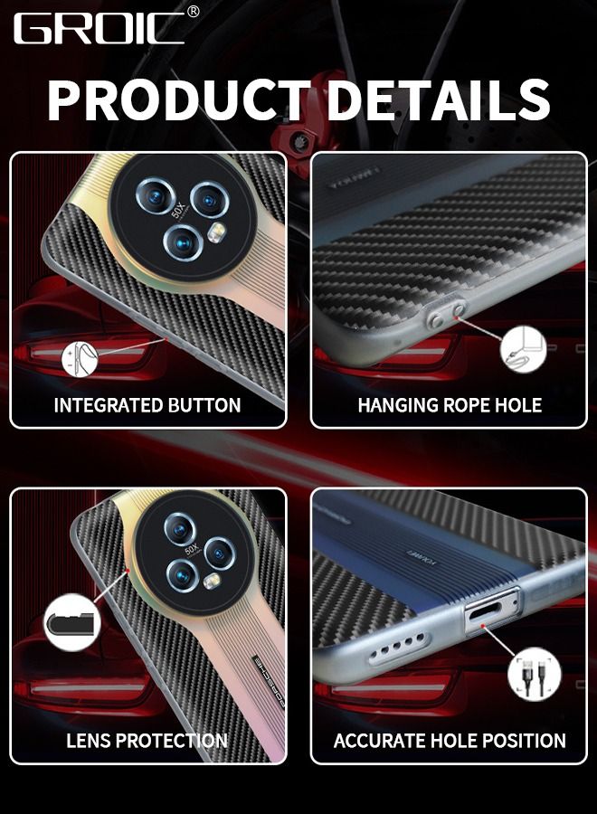 GROIC For Honor Magic 5 Pro Luxury Case Carbon Fiber Back Cover Compatible with Camera Protection Shockproof Phone Shell 6.81'' - Image 5