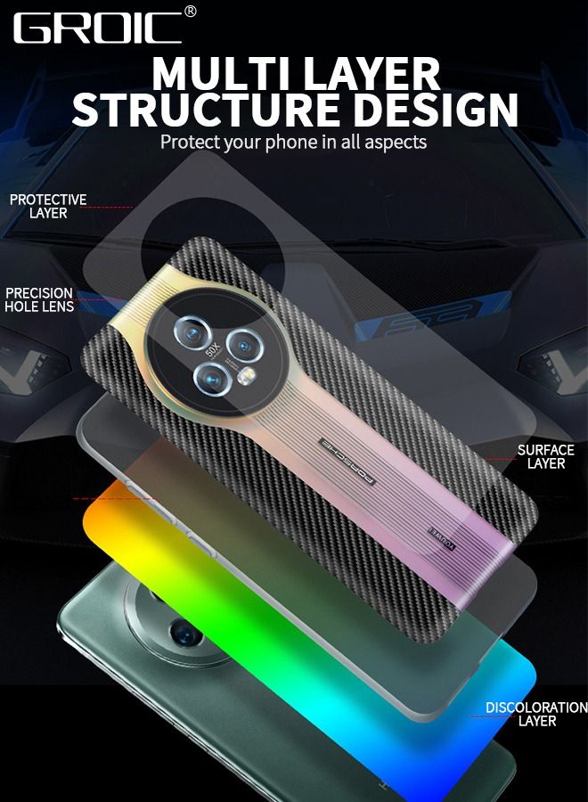 GROIC For Honor Magic 5 Pro Luxury Case Carbon Fiber Back Cover Compatible with Camera Protection Shockproof Phone Shell 6.81'' - Image 3