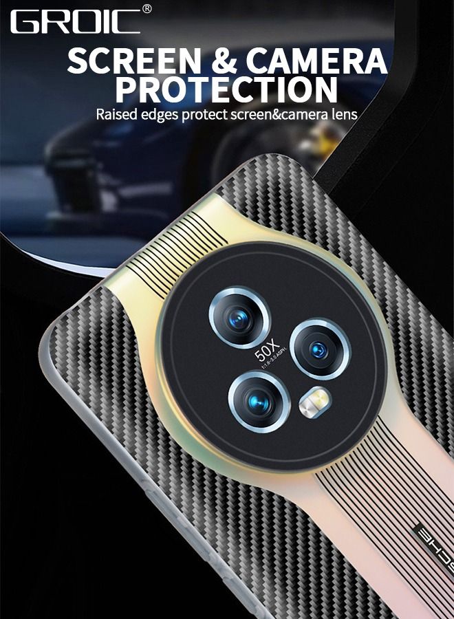 GROIC For Honor Magic 5 Pro Luxury Case Carbon Fiber Back Cover Compatible with Camera Protection Shockproof Phone Shell 6.81'' - Image 4