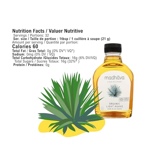Madhava Naturally Sweet Organic Blue Agave Low-Glycemic Sweetener, Golden Light, 23.5 Ounce - Image 3