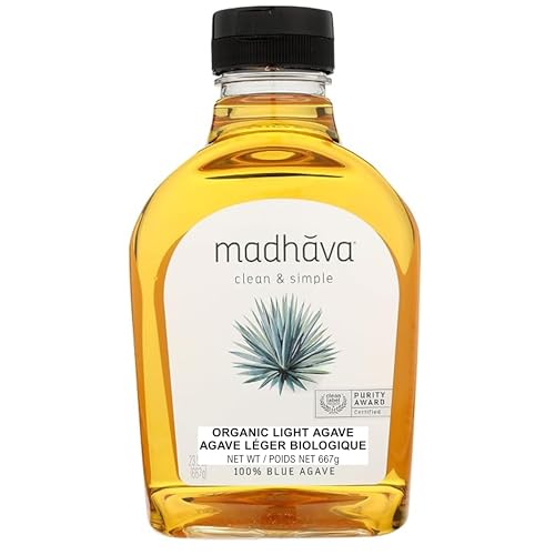 Madhava Naturally Sweet Organic Blue Agave Low-Glycemic Sweetener, Golden Light, 23.5 Ounce - Image 1