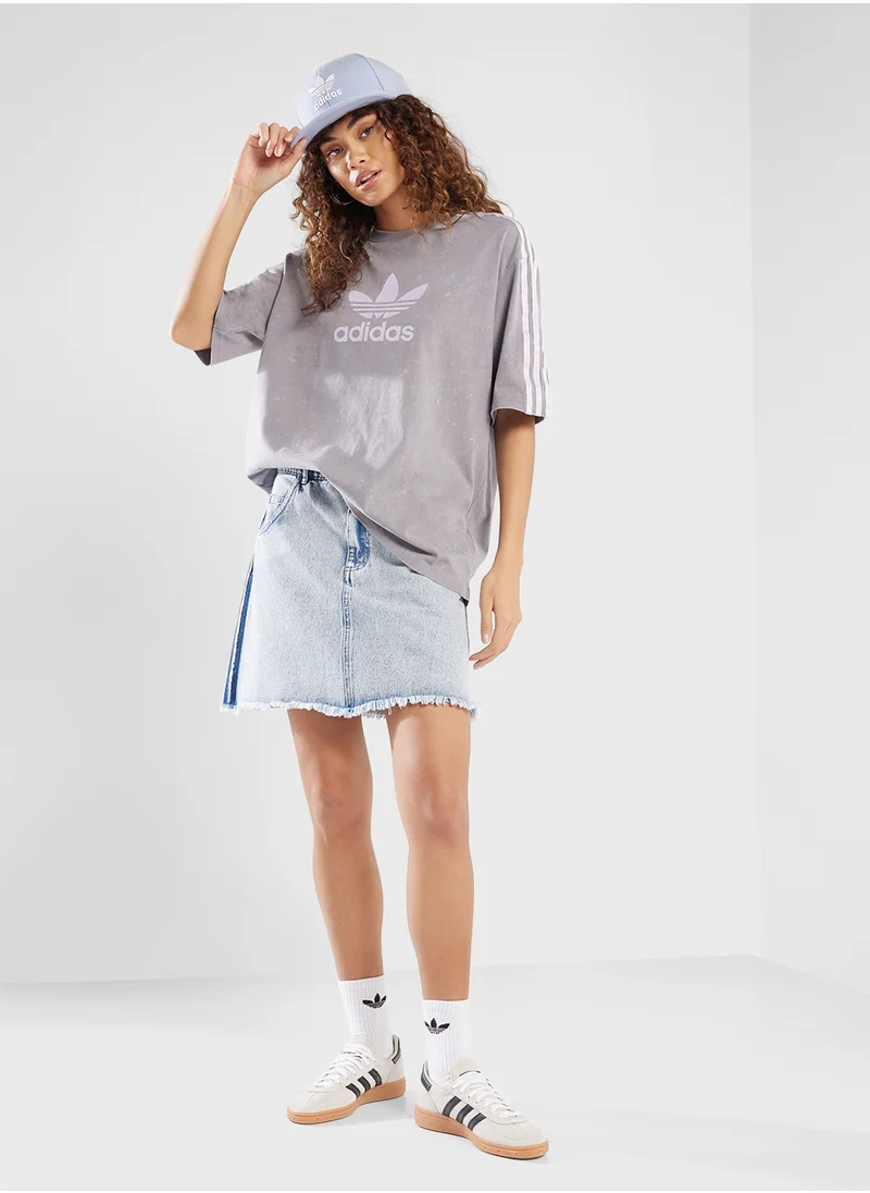 adidas Originals Washed Boyfriend Fitted T-Shirt