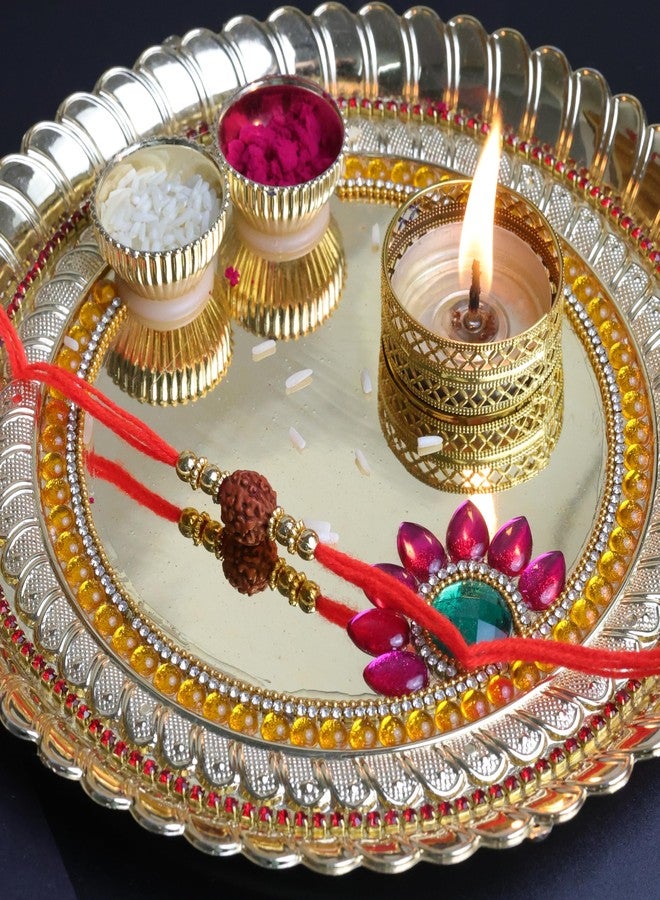 OAFISH Handicraft Storerom presents Traditional Designer Rakhi for Brother on Raksha Bandhan gifting (RUDRAKSH) - Image 4
