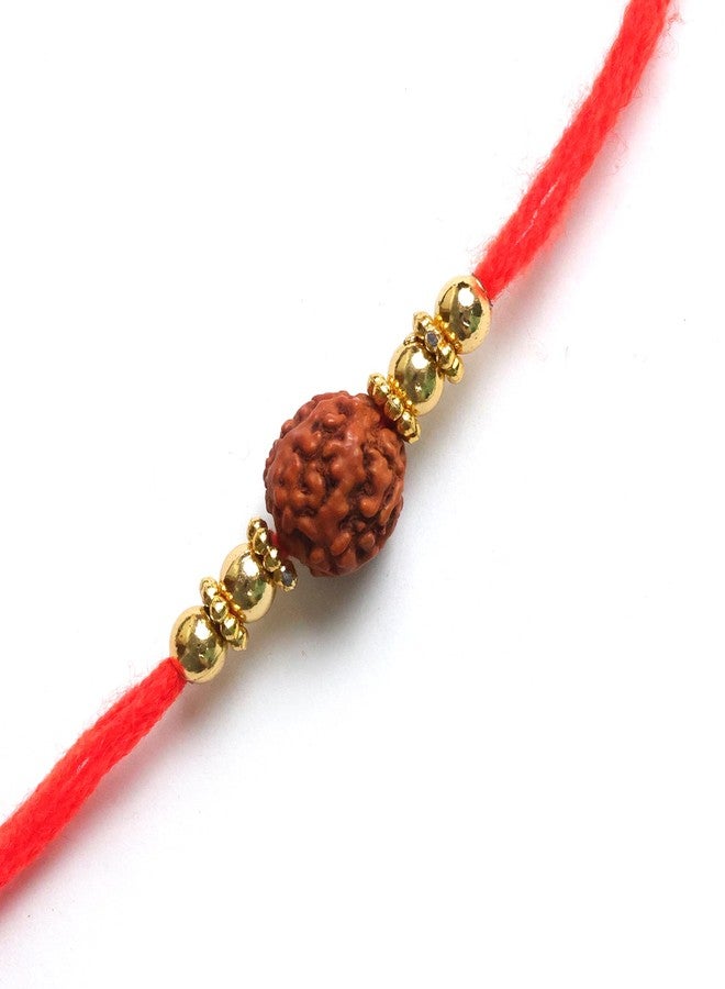 OAFISH Handicraft Storerom presents Traditional Designer Rakhi for Brother on Raksha Bandhan gifting (RUDRAKSH) - Image 1