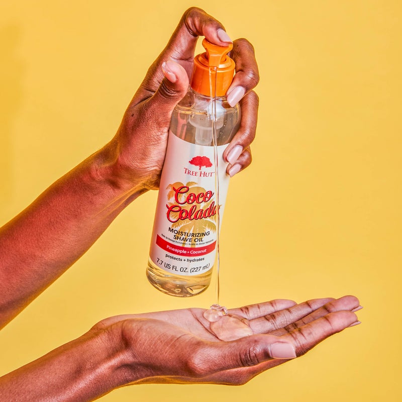 Tree Hut Coco Colada Moisturizing Shave Oil, Gel-to-Oil Formula, Ultra Hydrating Barrier for a Close, Smooth Shave, For All Skin Types, 7.7 fl oz - Image 2