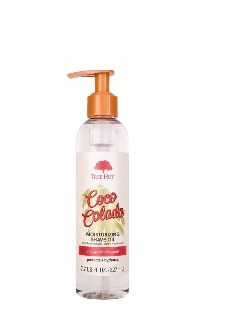 Tree Hut Tree Hut Bare Coco Colada Moisturizing Shave Oil, 7.7 fl oz, Gel-to-Oil Formula, Ultra Hydrating Barrier for a Close, Smooth Shave, For All Skin Types  - Image 1