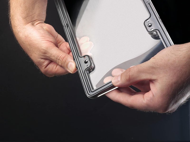 WeatherTech ClearCover License Plate Cover - Black - Image 4