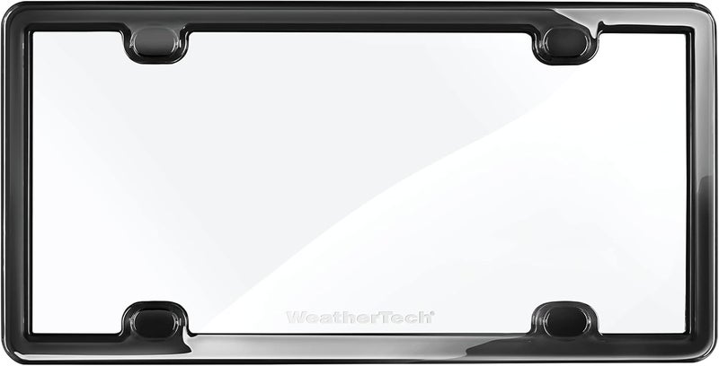 WeatherTech ClearCover License Plate Cover - Black - Image 2
