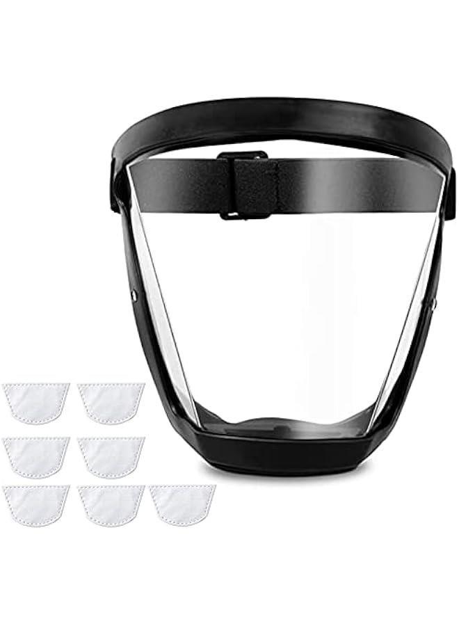 Arabest Face Shield for Weed Whacking,Anti-fog Protective Full Face Mask,Full Face Shield for Grinding and Cutting,Plastic Face Mask  - Image 1
