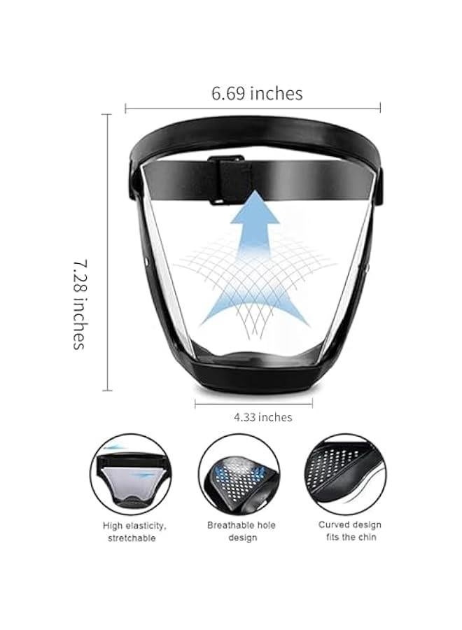 Arabest Face Shield for Weed Whacking,Anti-fog Protective Full Face Mask,Full Face Shield for Grinding and Cutting,Plastic Face Mask  - Image 3