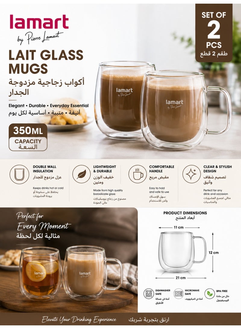 Lamart Late Glass Set 350 Ml 2 Pcs - Image 2