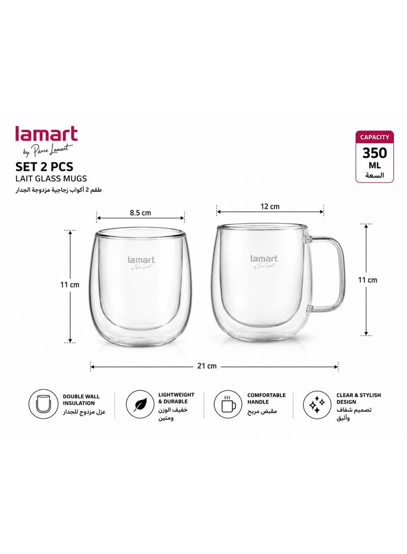Lamart Late Glass Set 350 Ml 2 Pcs - Image 3