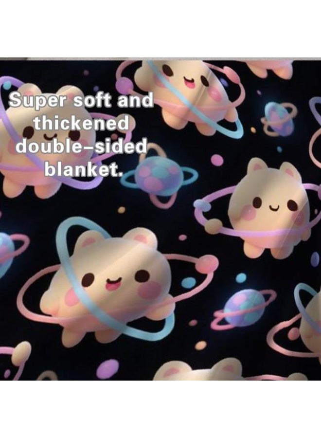 عام بطانية رقيقة من الفانيلا الكرتونية للأطفال والرضع (دافئة ومريحة، ومناسبة للنوم والألعاب) 70 سم * 100 سم - Image 5