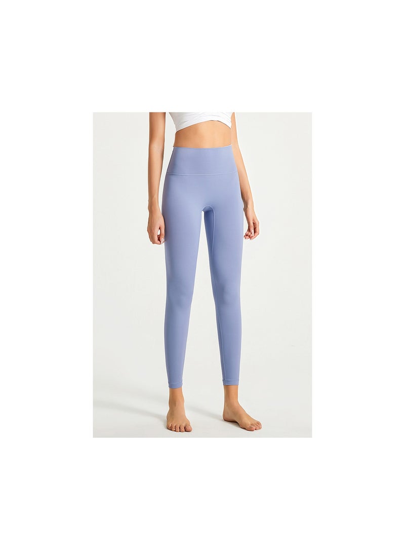 Loquat Women Quick Dry Breathable Yoga Leggings Blue  - Image 2