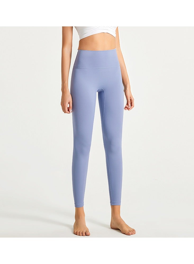 Loquat Women Quick Dry Breathable Yoga Leggings Blue  - Image 1