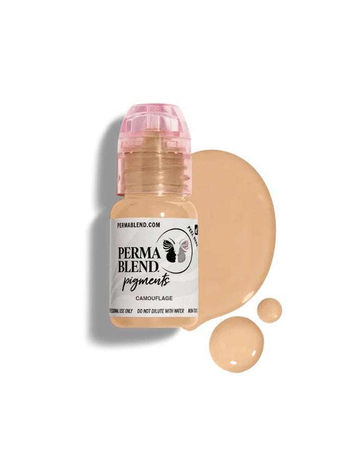 Perma Blend Corrector Pigment – Perma Blend Camouflage 15ml | Professional PMU Color Correction Tattoo Ink for Hyperpigmentation, Dark Spots & Uneven Skin Tone | Vegan, Long-Lasting | SKU: PBCF1/2 - Image 1