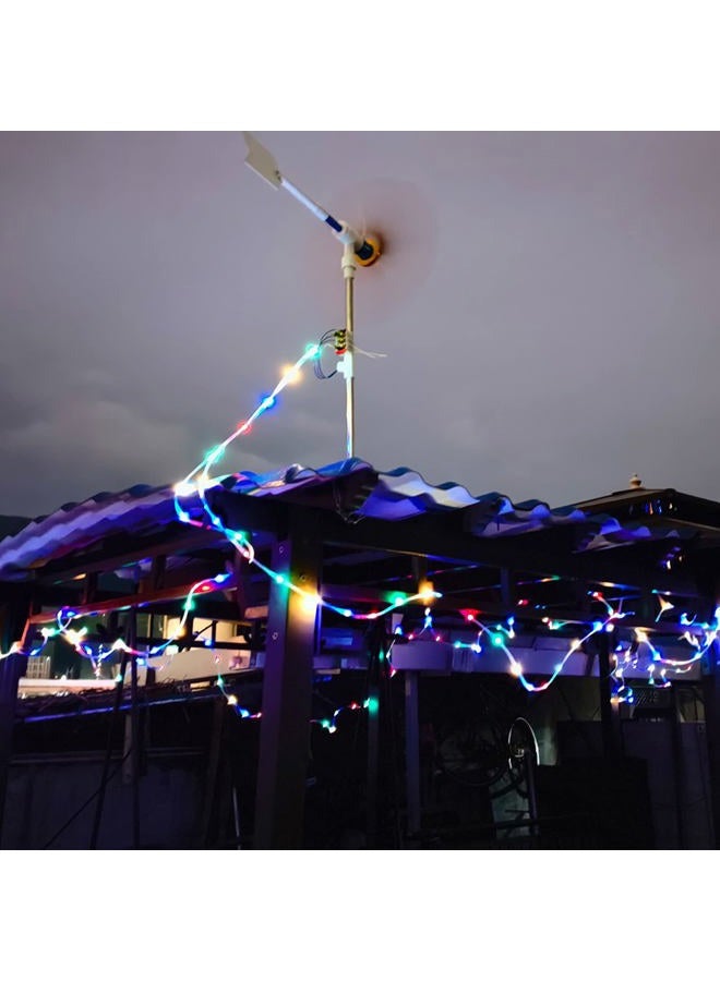 nightbreeze DIY Small Wind Turbine Generator Kit and Light Strip | Backyard Decoration，35" Height 18.1" Diameter - Image 2