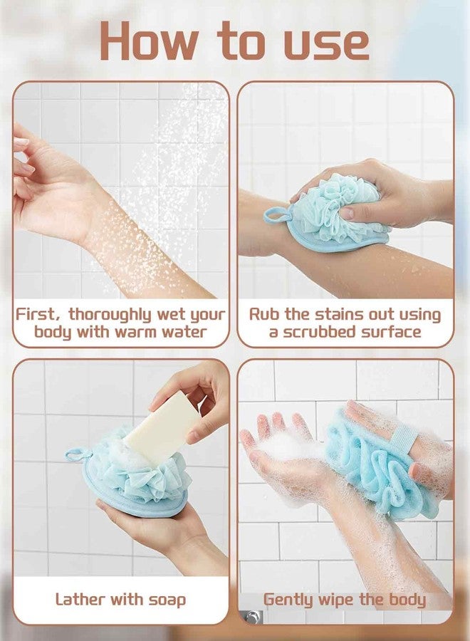 Waaqkid 12 PCS Mini Loofah Travel Size, Small Travel Sponges for Body with Elastic Hand Strap, Shower Puff - Image 4
