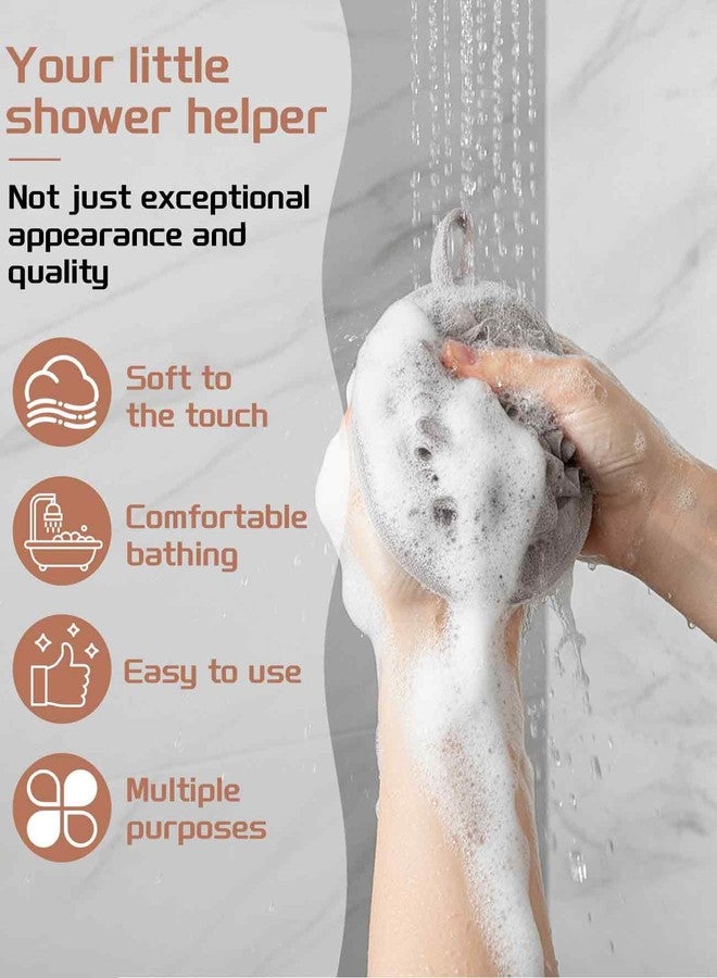 Waaqkid 12 PCS Mini Loofah Travel Size, Small Travel Sponges for Body with Elastic Hand Strap, Shower Puff - Image 5
