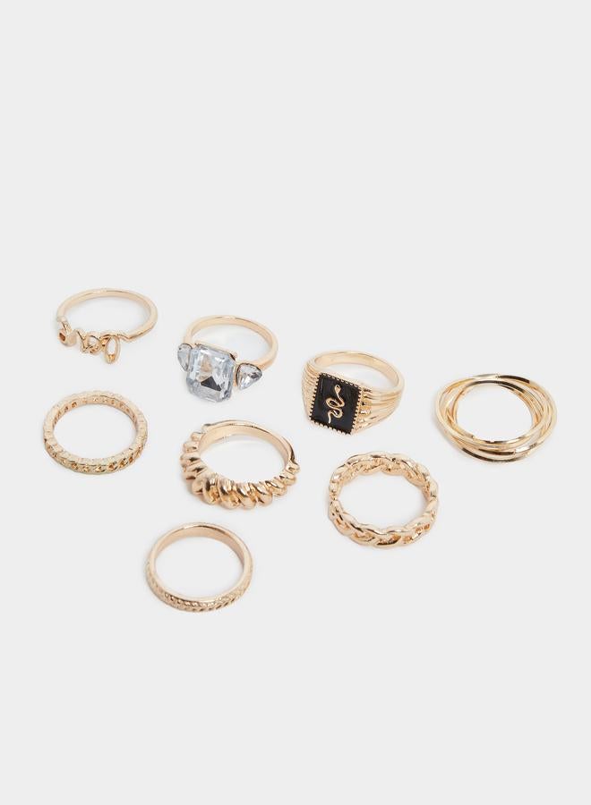 ستايلي طقم خواتم مزخرفة من ستايلي مكون من  قطع - Image 1