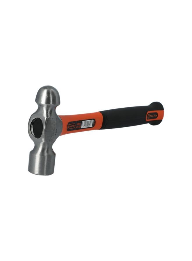 Tactix Forged Steel Ball Pein Hammer with Non-Slip Fiberglass Handle Multicolor 24oz - Image 2