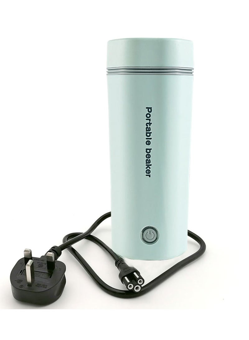 KASTWAVE Portable Electric Kettle Stainless Steel Liner Travel Electric Cup Home Mini Heating Teapot Fast Cooking Single Cup Water Heater 350ml Hot Water Bottle (light Green)  - Image 1