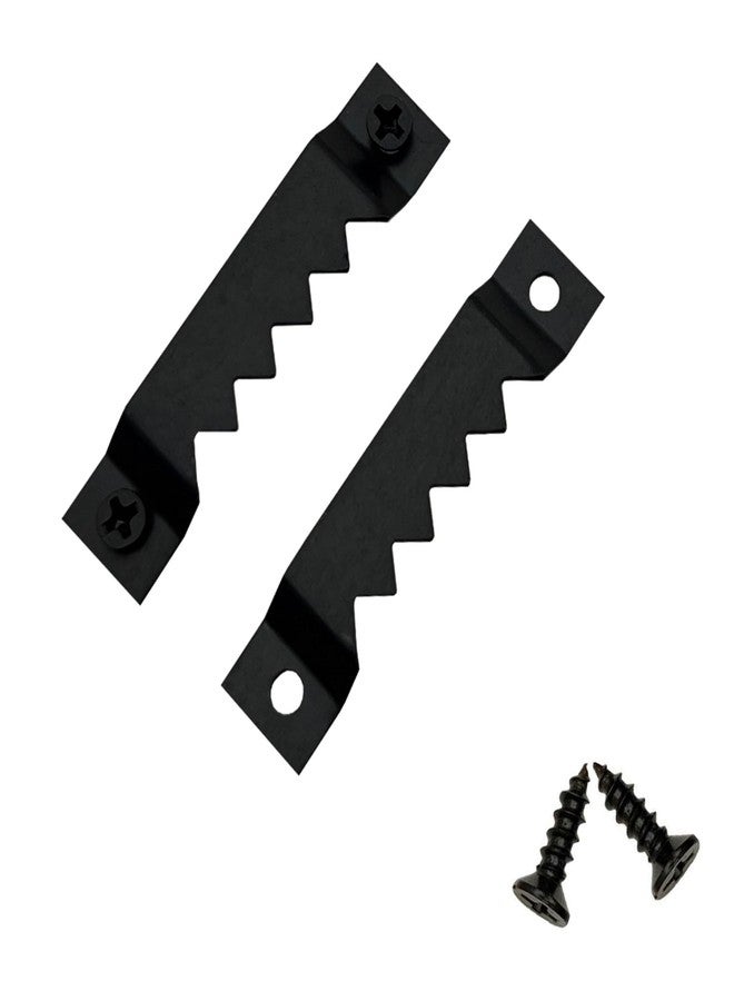 EesTeck 30 Pack Large Heavy Sawtooth Picture Hangers Steel Picture Hangers with Screws Picture Hang Solutions, for Hanging Clock Paintings Artwork Picture Frame Hook Photos (Black，Supports 50 lbs) - Image 1