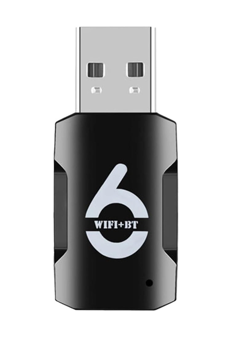 QPHWHFQ - 2-in-1 USB WiFi Bluetooth Adapter 900Mbps, 2.4/5GHz Dual Band, WiFi 6 Adapter and Bluetooth 5.3 Adapter for PC/Laptop/Desktop, Driver Free, Compatible with Windows 10/11 - Image 1