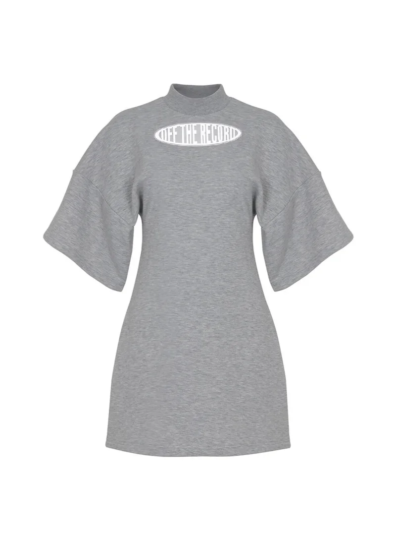 Nocturne Gray Mini Dress