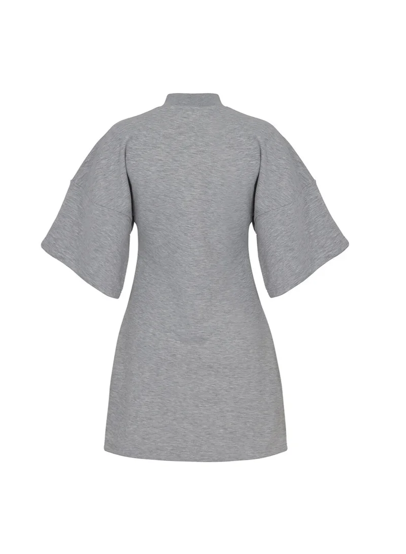 Nocturne Gray Mini Dress