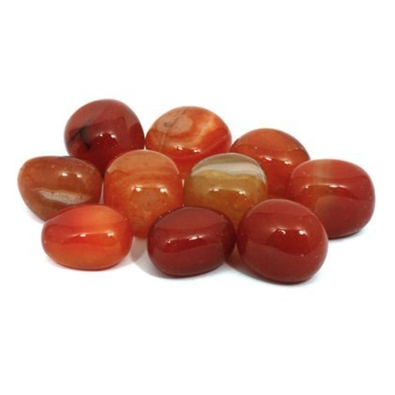 CrystalAge Carnelian Tumble Stone Brazilian 2025mm Pack of 10