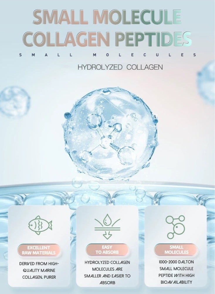 LINE ONE 2 Bottles Collagen + Vitamin C Beauty Supplements for Women – 120 Capsules Each, Nourish Hair, Nails & Skin, Boost Collagen & Whitening  - Image 4