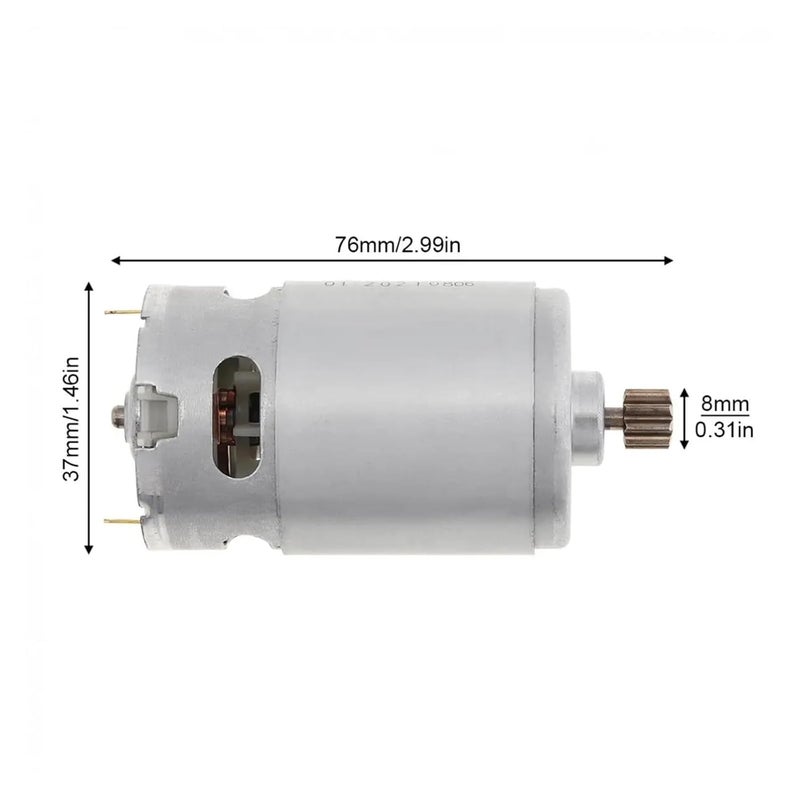RS550 محرك تيار مستمر عالي السرعة 10.8 فولت 21500 دورة في الدقيقة سرعة واحدة ترس 9T للمثاقب الكهربائية ومفكات البراغي - Image 4