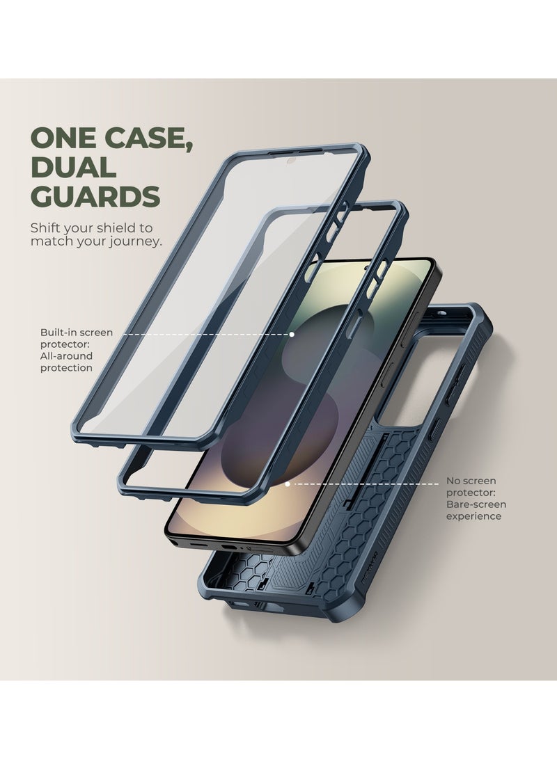 Dexnor for Samsung Galaxy S26 Ultra Case with Upgraded Slide Camera Cover & 2 Front Frames & Built-in Screen Protector & Kickstand, Heavy-Duty Rugged Case Full-Body Protective Cover(2026),Navy Blue - Image 4