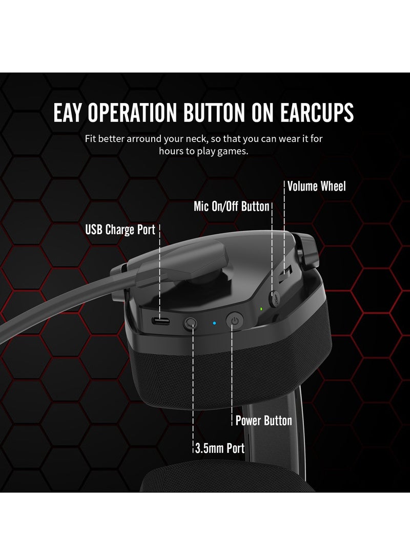 NUBWO G06 Wireless Gaming Headset Stereo 2.4G + Bluetooth - Image 3