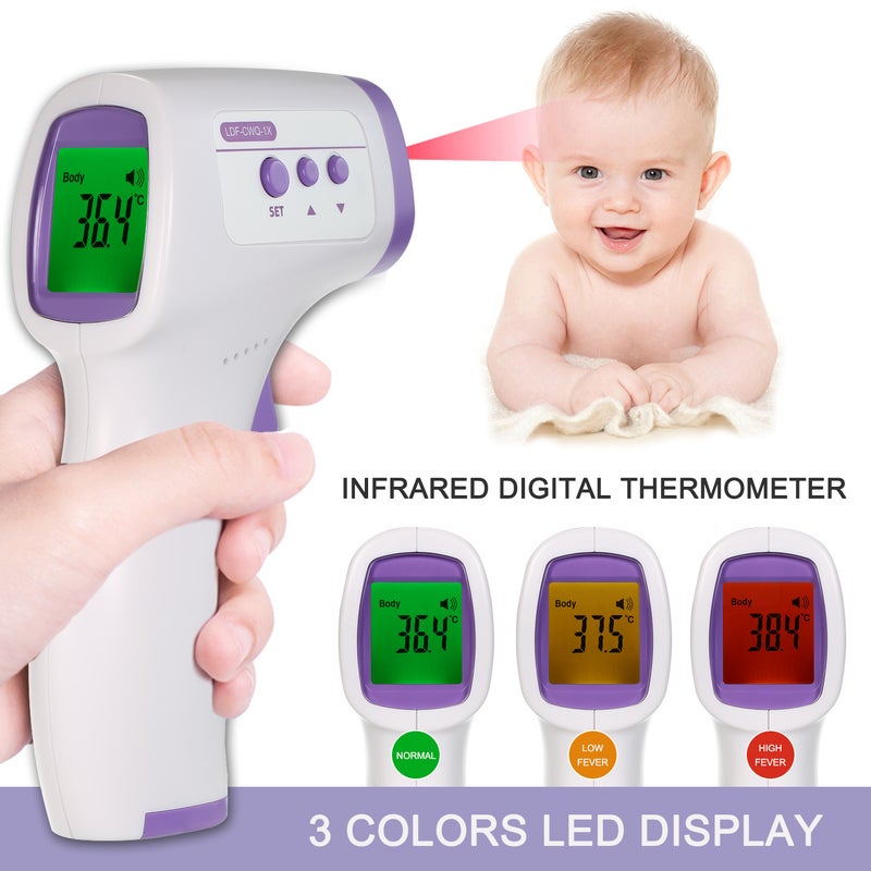Non-contact Digital Infrared Forehead Thermometer Temperature Measurement for Kids Children and Adults - Image 1