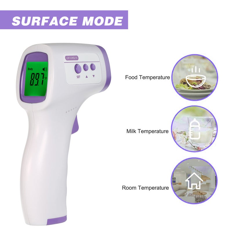 Non-contact Digital Infrared Forehead Thermometer Temperature Measurement for Kids Children and Adults - Image 2