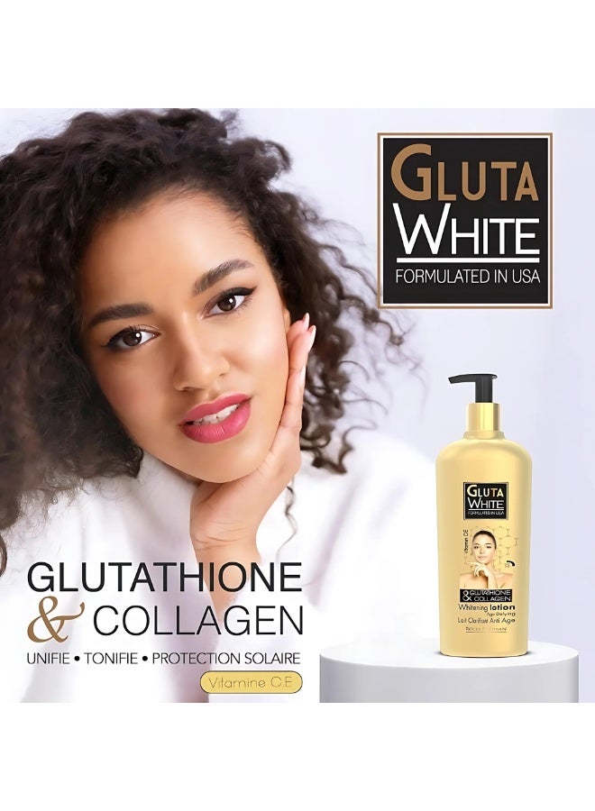 Gluta White Glutathione & Collagen Whitening Body Lotion 500ml - Image 4